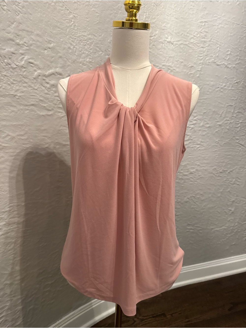 Talbots Dusty Rose Twist-Front Sleeveless Camisole